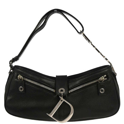 Christian Dior Black Leather John Galliano Handbag