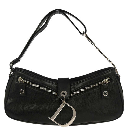 Christian Dior Black Leather John Galliano Handbag