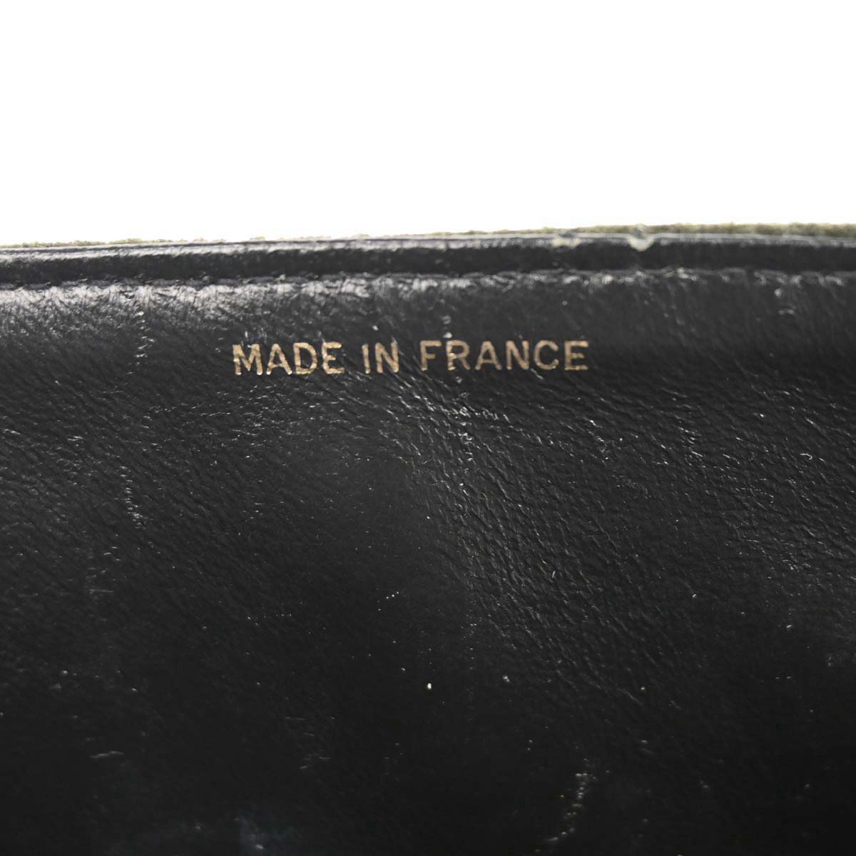 Chanel Moss Green Wool Medium Classic Double Flap Shoulder Bag