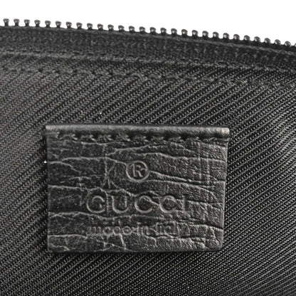 Gucci Black Canvas Sherry Line GG Handbag