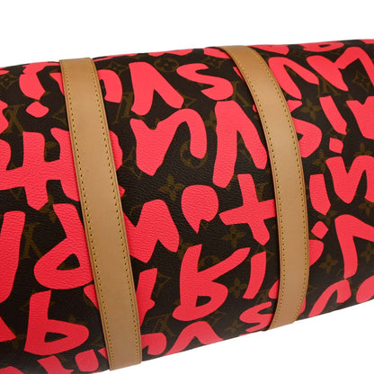 Louis Vuitton Pink Monogram Graffiti Keepall 50 Duffle Bag M93698
