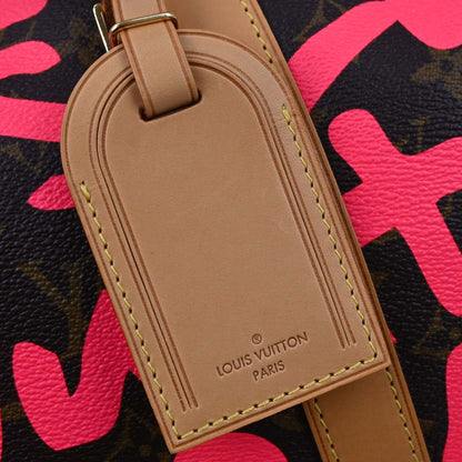 Louis Vuitton Pink Monogram Graffiti Keepall 50 Duffle Bag M93698