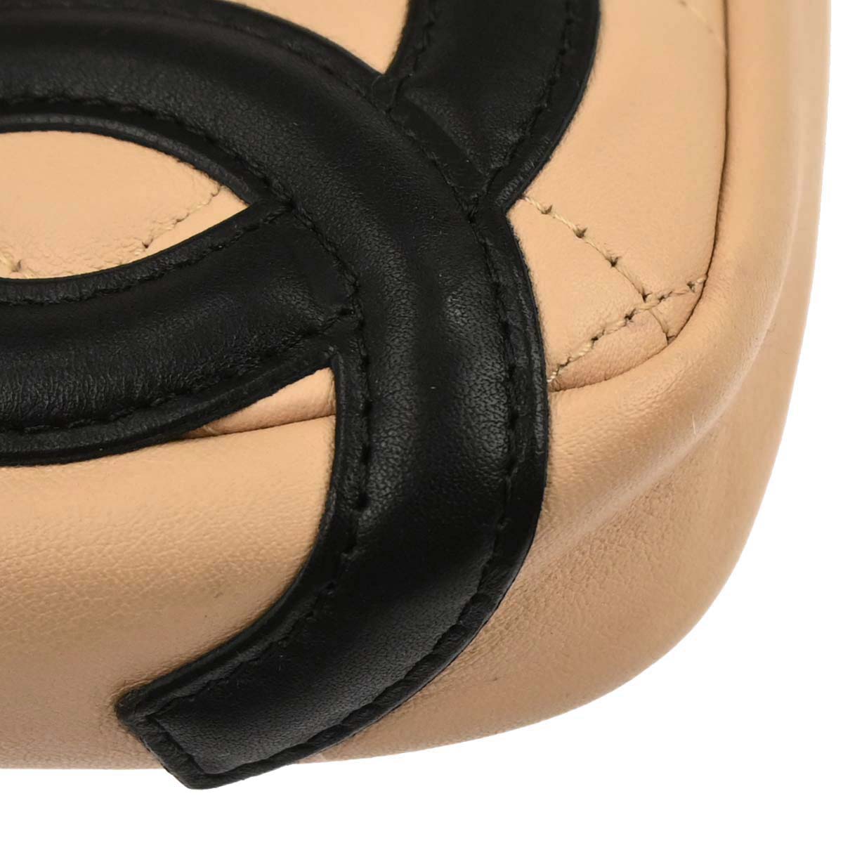 Chanel Beige Calfskin Cambon Ligne Handbag