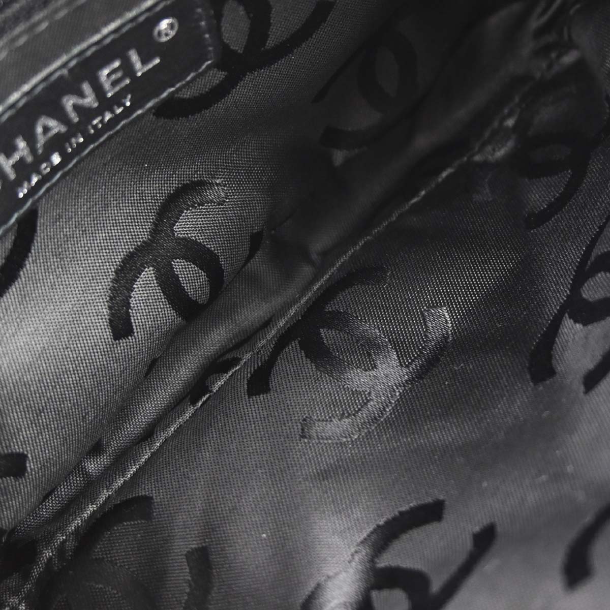 Chanel Beige Calfskin Cambon Ligne Handbag