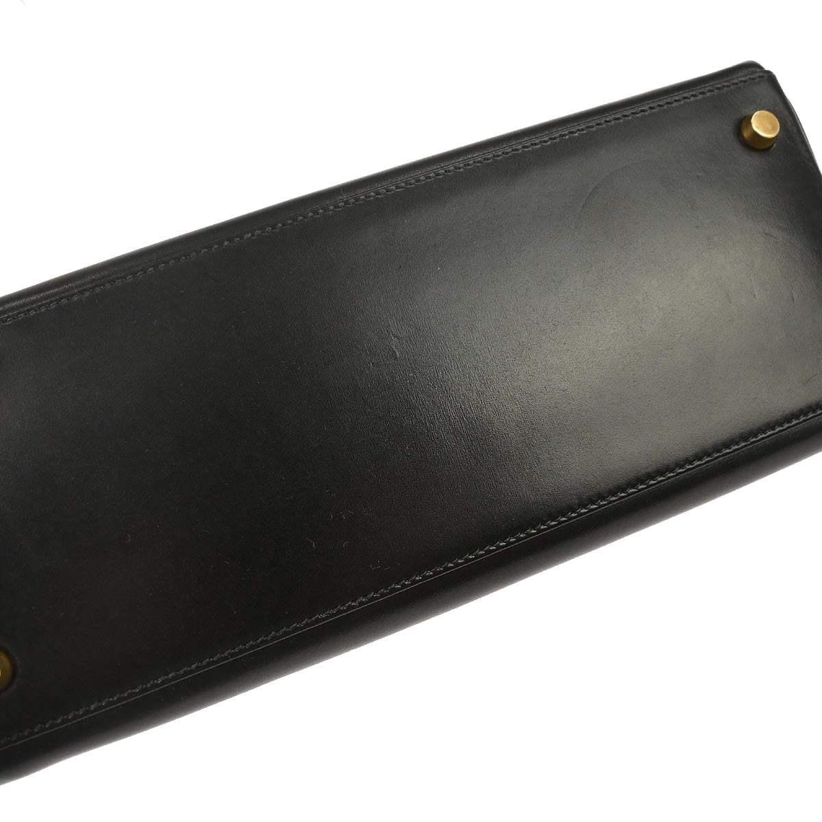 Hermes Black Box Calf Kelly 28 Retourne 2way Shoulder Handbag