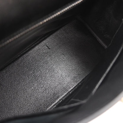 Hermes Black Box Calf Kelly 28 Retourne 2way Shoulder Handbag
