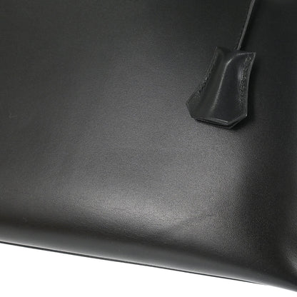 Hermes Black Box Calf Kelly 32 Sellier 2way Shoulder Handbag