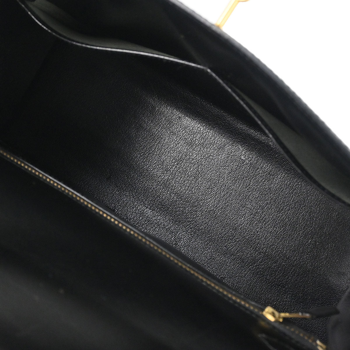 Hermes Black Box Calf Kelly 32 Sellier 2way Shoulder Handbag