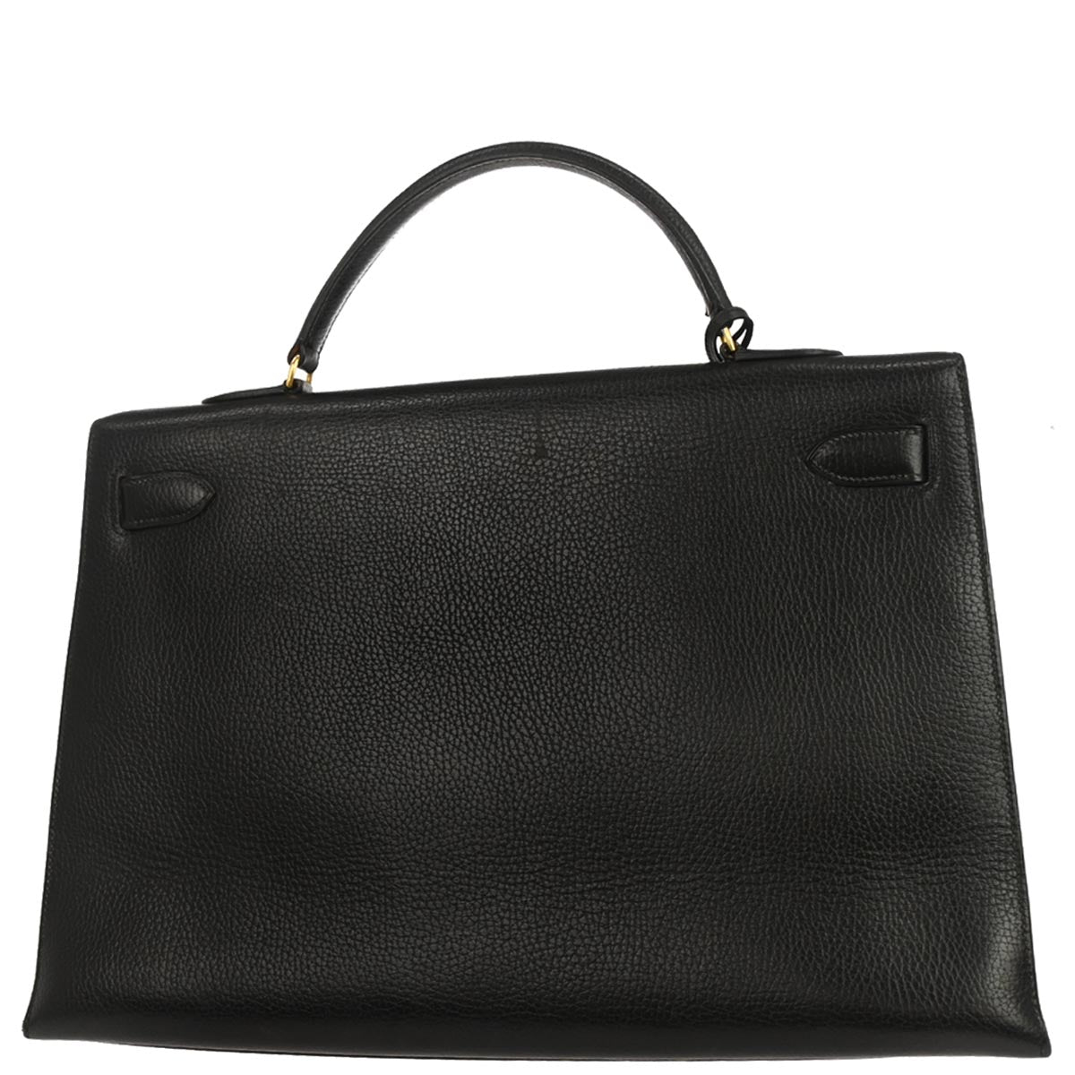 Hermes Black Ardennes Kelly 40 Sellier Handbag