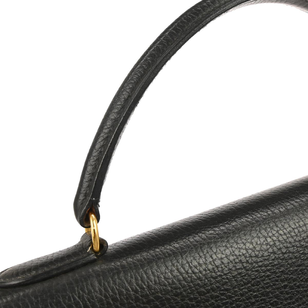 Hermes Black Ardennes Kelly 40 Sellier Handbag