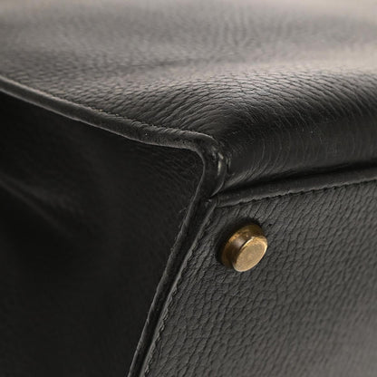 Hermes Black Ardennes Kelly 40 Sellier Handbag