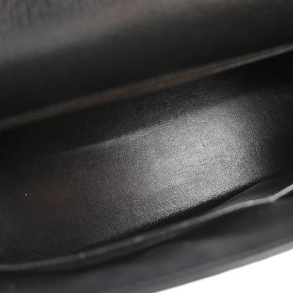 Hermes Black Ardennes Kelly 40 Sellier Handbag
