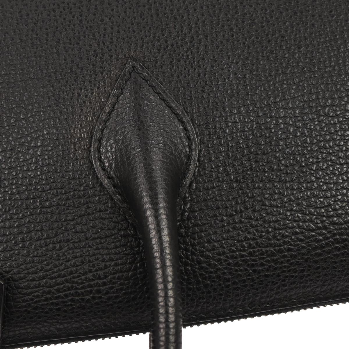 Hermes Black Courchevel Paris Bombay 40 Handbag