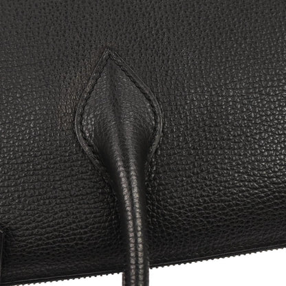 Hermes Black Courchevel Paris Bombay 40 Handbag