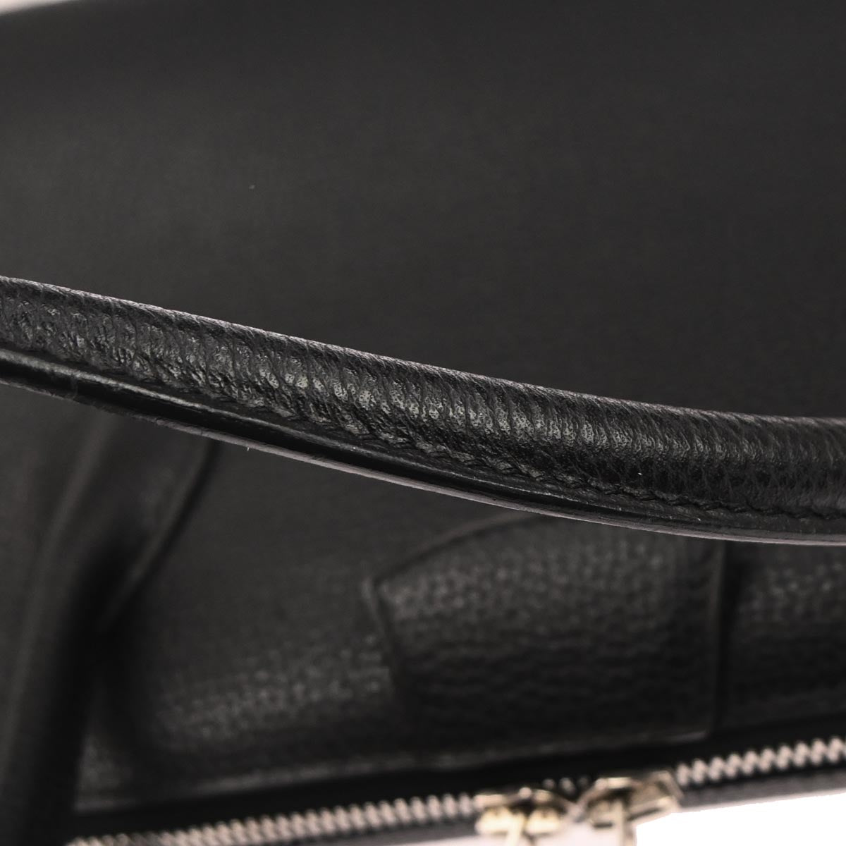 Hermes Black Courchevel Paris Bombay 40 Handbag