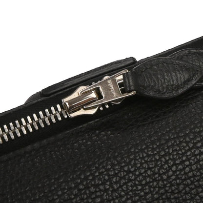 Hermes Black Courchevel Paris Bombay 40 Handbag