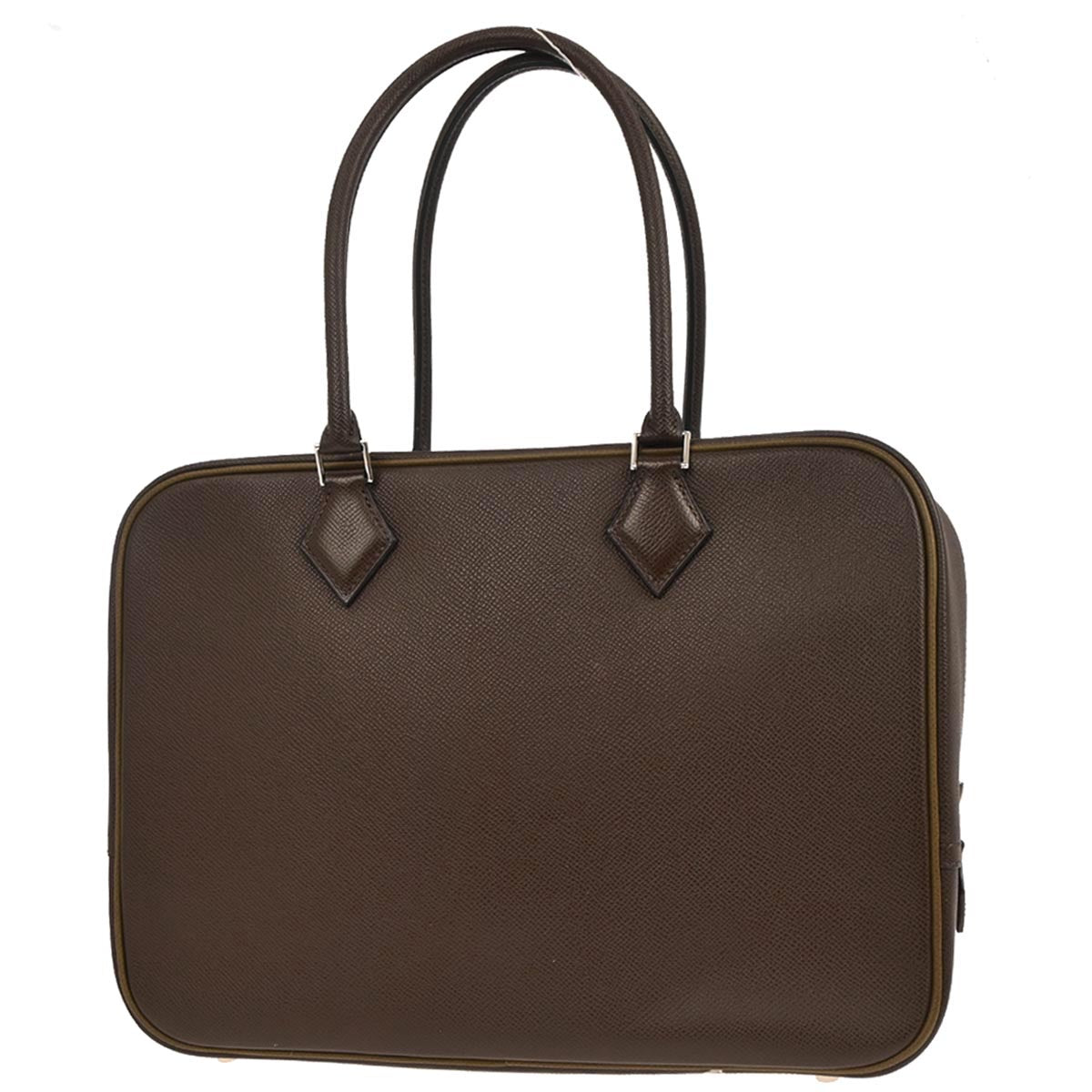 Hermes Chocolat Epsom Plume 32 Handbag