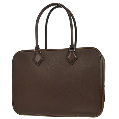 Hermes Chocolat Epsom Plume 32 Handbag
