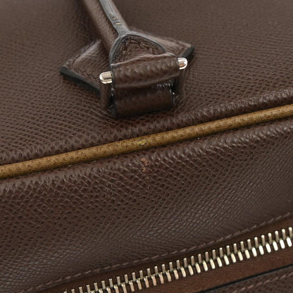 Hermes Chocolat Epsom Plume 32 Handbag