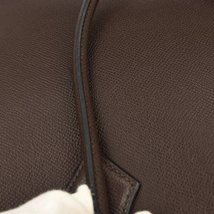 Hermes Chocolat Epsom Plume 32 Handbag