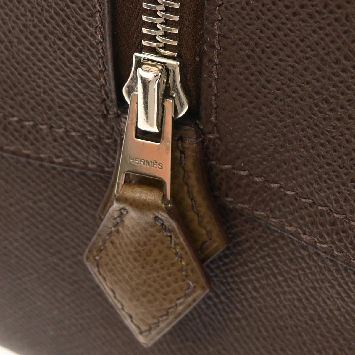 Hermes Chocolat Epsom Plume 32 Handbag