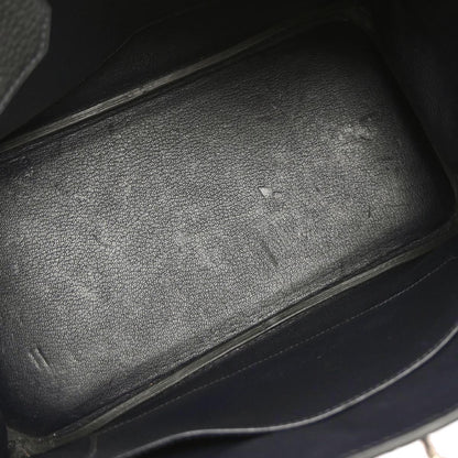 Hermes Blue Indigo Fjord Birkin 30 Handbag