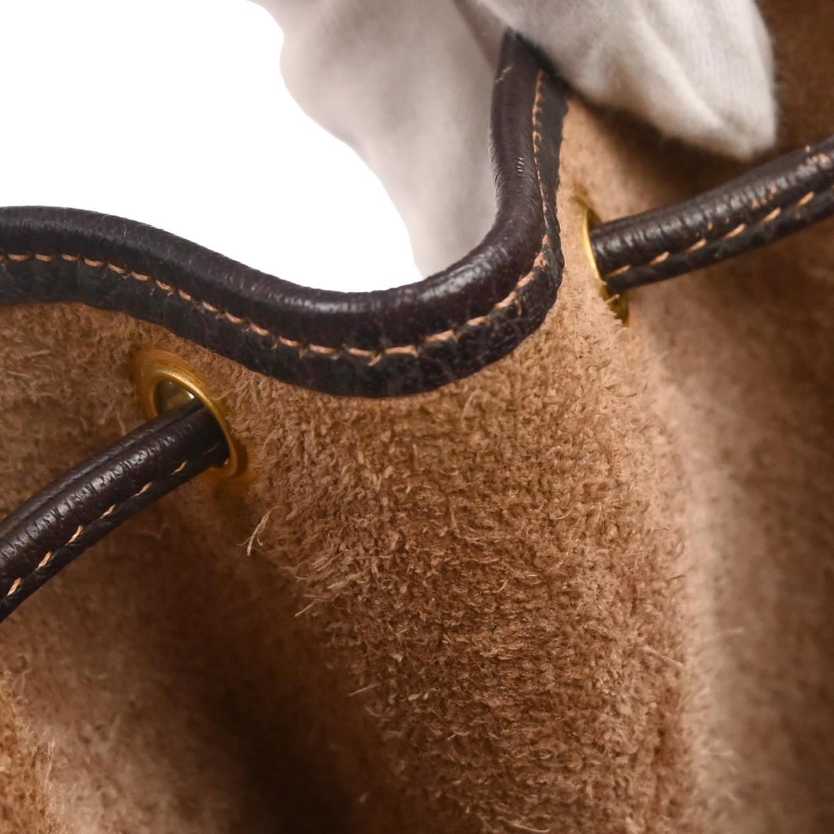 Hermes Havane Buffle Skipper Market GM Bucket Drawstring Shoulder Bag