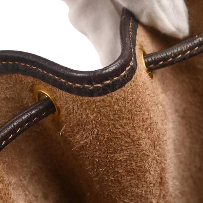 Hermes Havane Buffle Skipper Market GM Bucket Drawstring Shoulder Bag