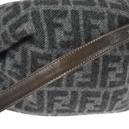 Fendi Gray Cashmere Mamma Baguette Handbag