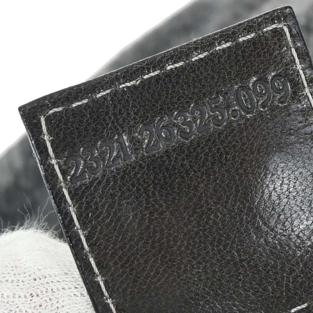 Fendi Gray Cashmere Mamma Baguette Handbag