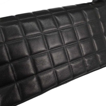 Chanel Black Lambskin Choco Bar Shoulder Bag