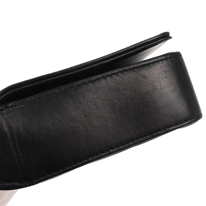 Chanel Black Lambskin Choco Bar Shoulder Bag