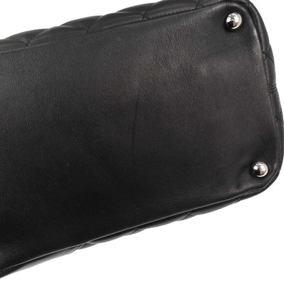 Chanel Black Calfskin Cambon Ligne Tote Handbag
