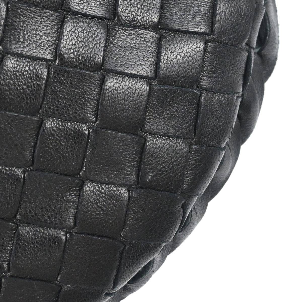 Bottega Veneta Black Lambskin Intrecciato Hobo Handbag