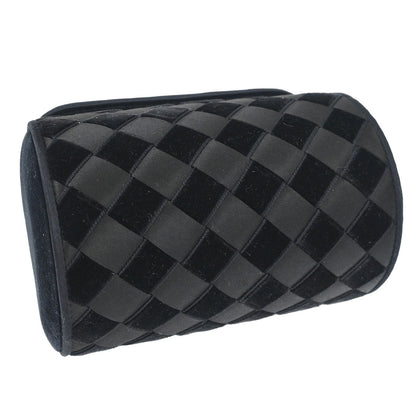 Bottega Veneta Black Satin Velvet Handbag