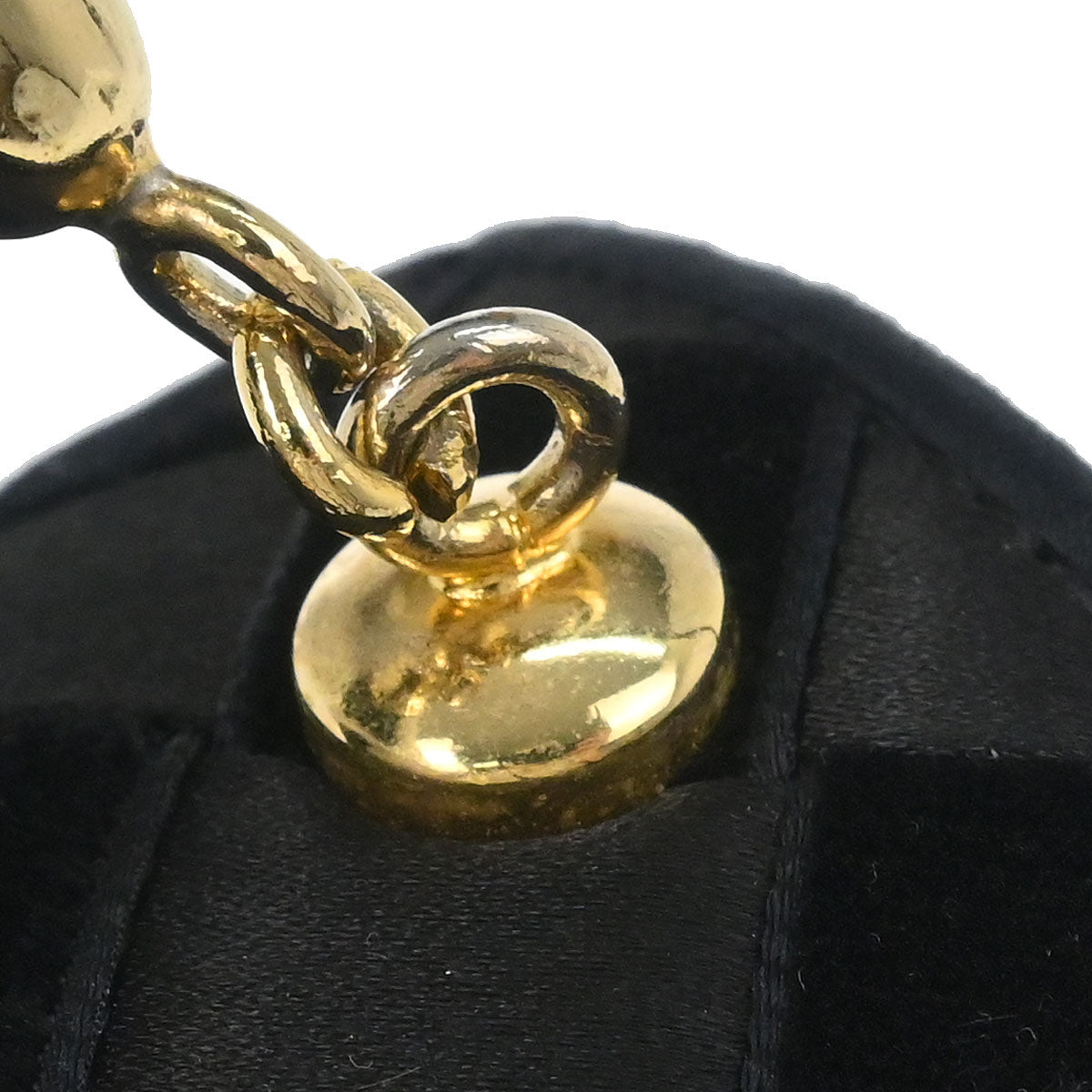 Bottega Veneta Black Satin Velvet Handbag