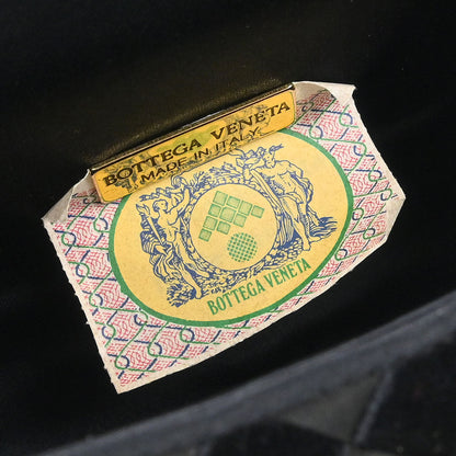 Bottega Veneta Black Satin Velvet Handbag