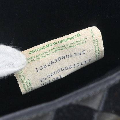 Bottega Veneta Black Satin Velvet Handbag