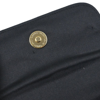 Bottega Veneta Black Satin Velvet Handbag