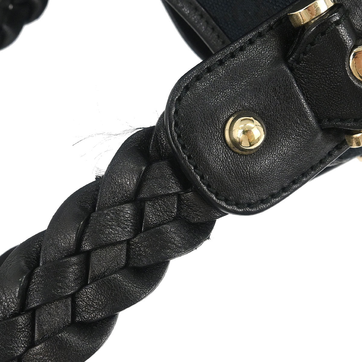 Gucci Black Canvas GG Horsebit Handbag