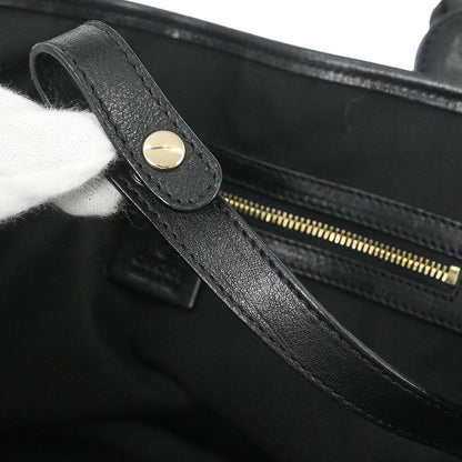 Gucci Black Canvas GG Horsebit Handbag