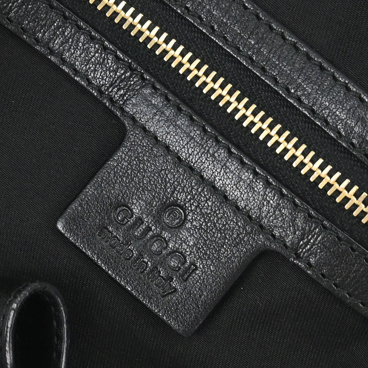 Gucci Black Canvas GG Horsebit Handbag