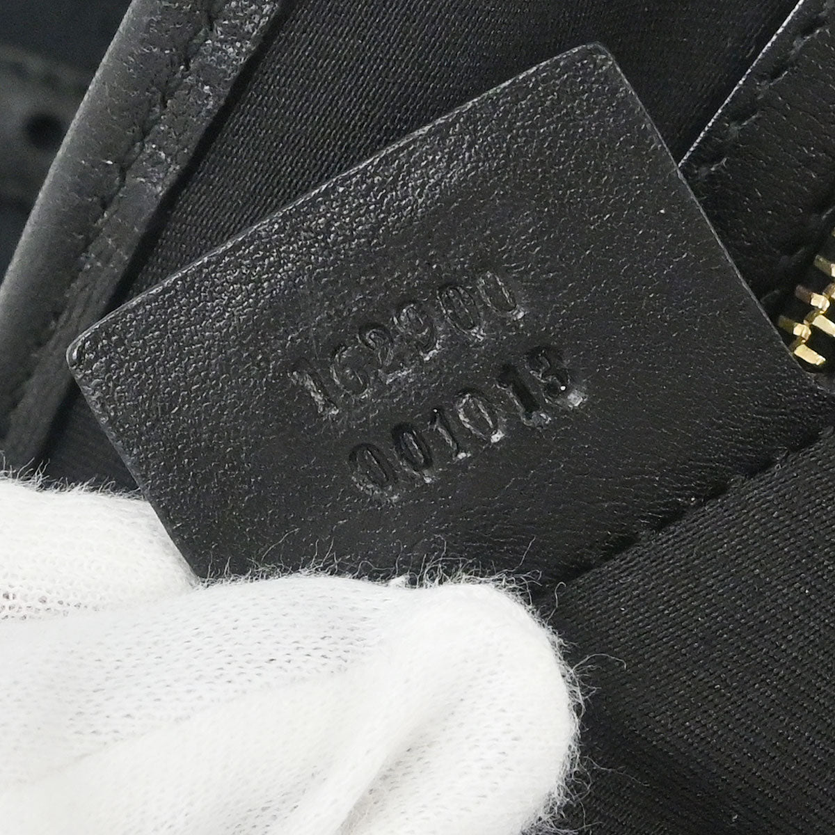 Gucci Black Canvas GG Horsebit Handbag