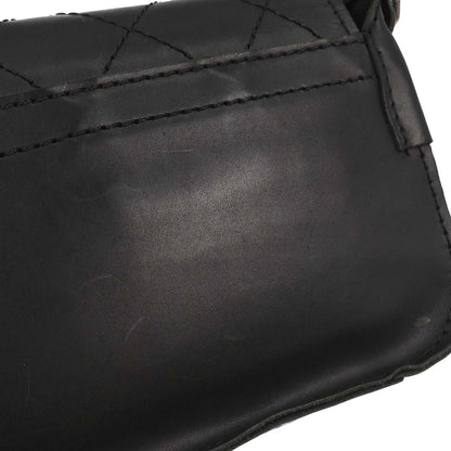 Chanel Black Calfskin Paris-Edinburgh Highlander Messenger Bag
