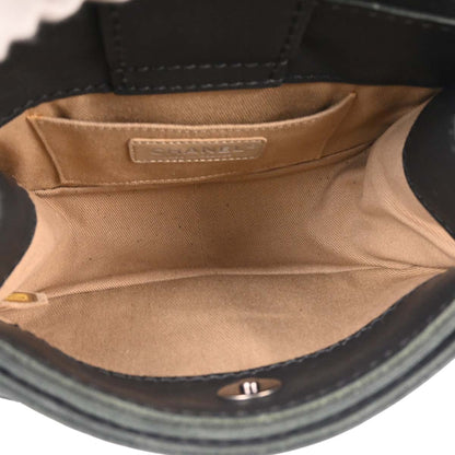 Chanel Black Calfskin Paris-Edinburgh Highlander Messenger Bag