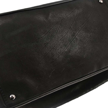 Chanel Black Calfskin Accordion Flap Bag Handbag