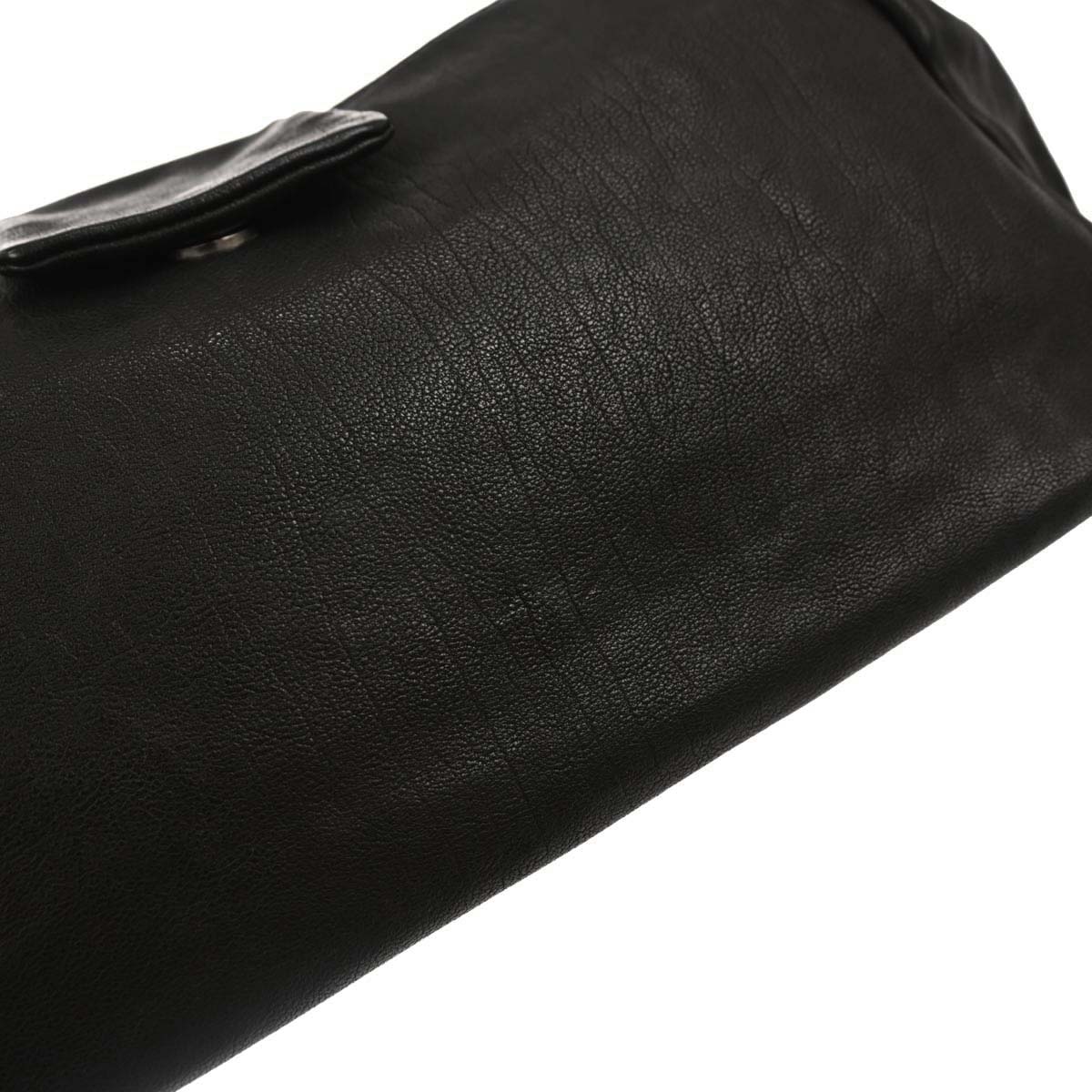 Chanel Black Calfskin Accordion Flap Bag Handbag