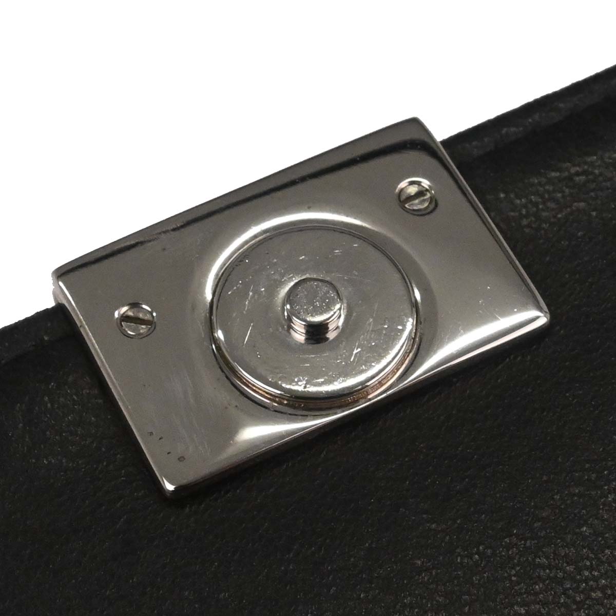 Chanel Black Lambskin Choco Bar Straight Flap Shoulder Bag