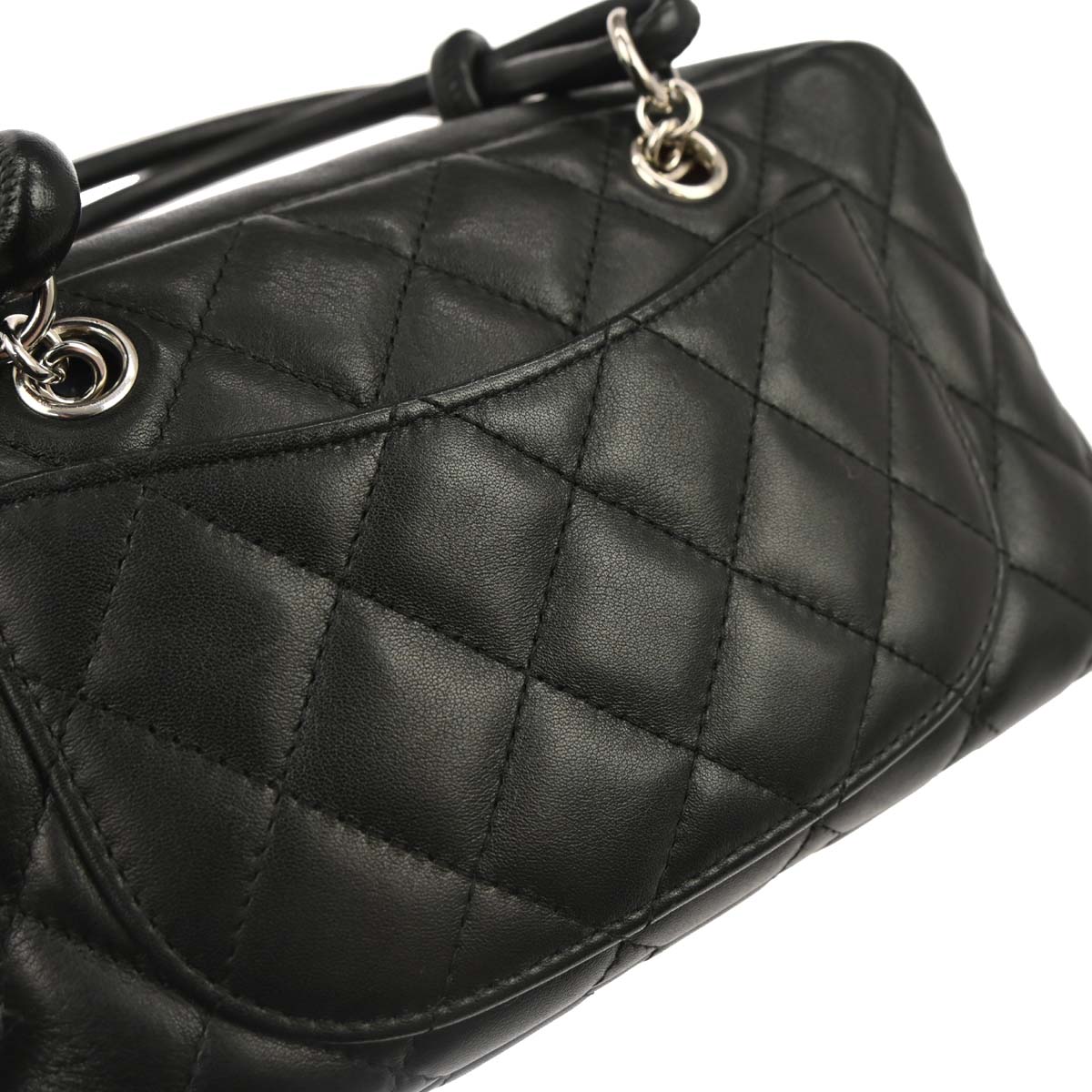 Chanel Black Calfskin Cambon Ligne Handbag