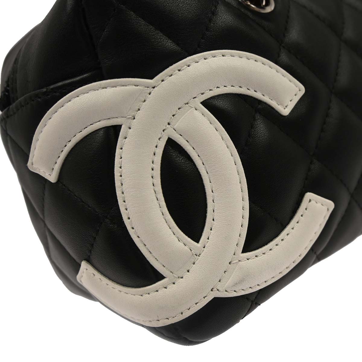 Chanel Black Calfskin Cambon Ligne Handbag